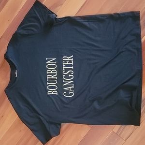 Black tshirt "bourbon gangster"